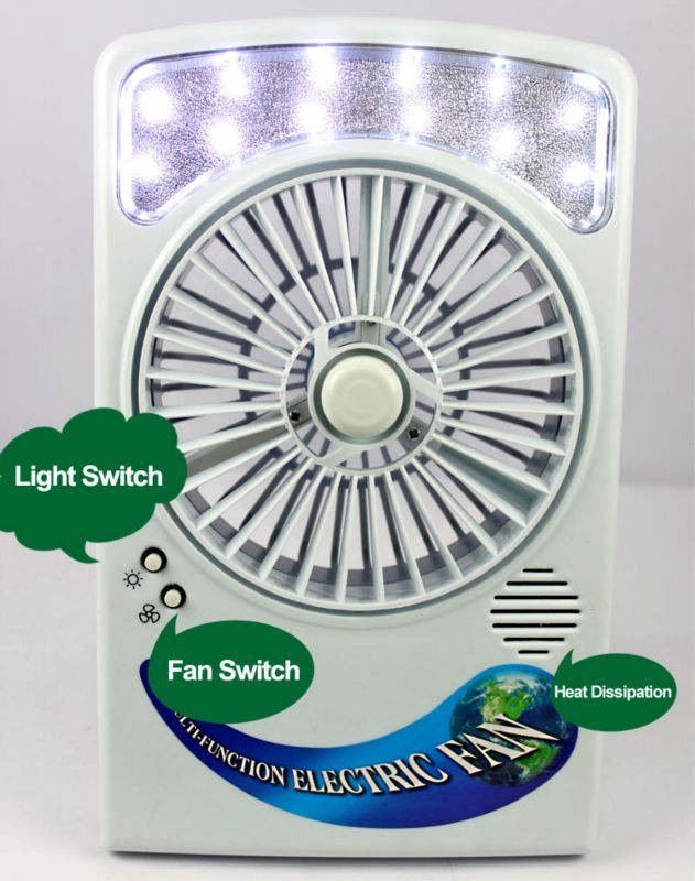 Napelemes ventilátor LED világítással