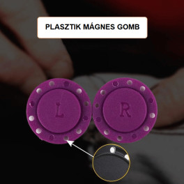 Láthatatlan műanyag mágnes gomb helyettesítő