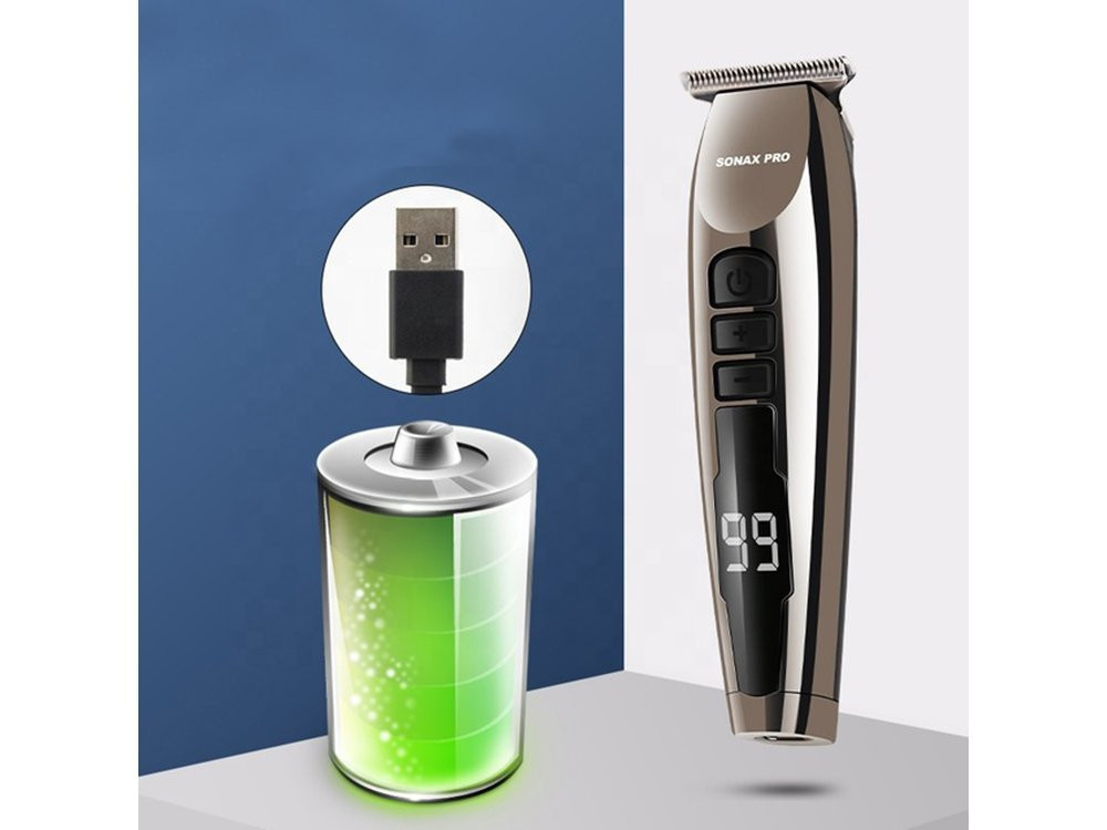 Sonax Pro haj- és szakállvágó, LCD kijelzővel