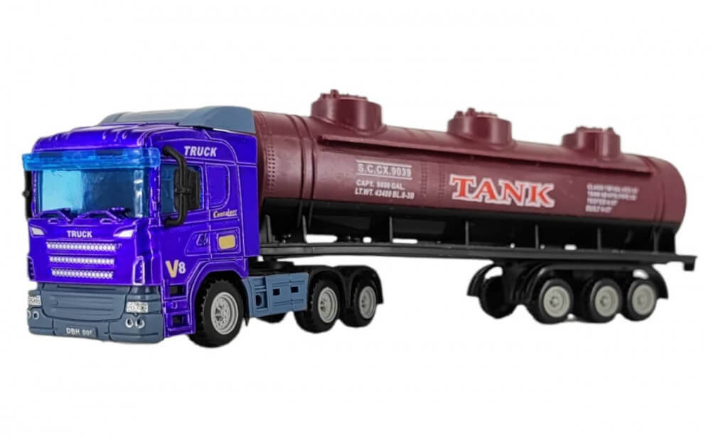 Játék kamion tanker pótkocsival (1:64)