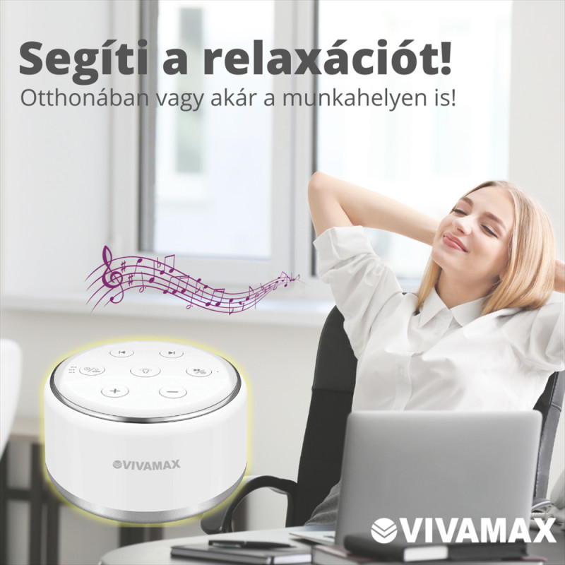 VivaMax Nature&Relax „Compact” hang- és dallamterápiás (fehér zaj) készülék