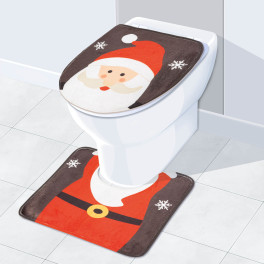 Karácsonyi Mikulásos WC ülőke dekor