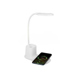 Indukciós LED asztali lámpa telefon töltővel
