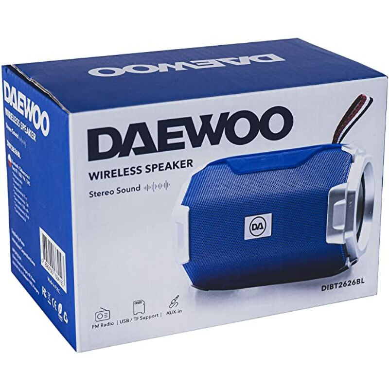 Daewoo vezeték nélküli, hordozható bluetooth hangszóró