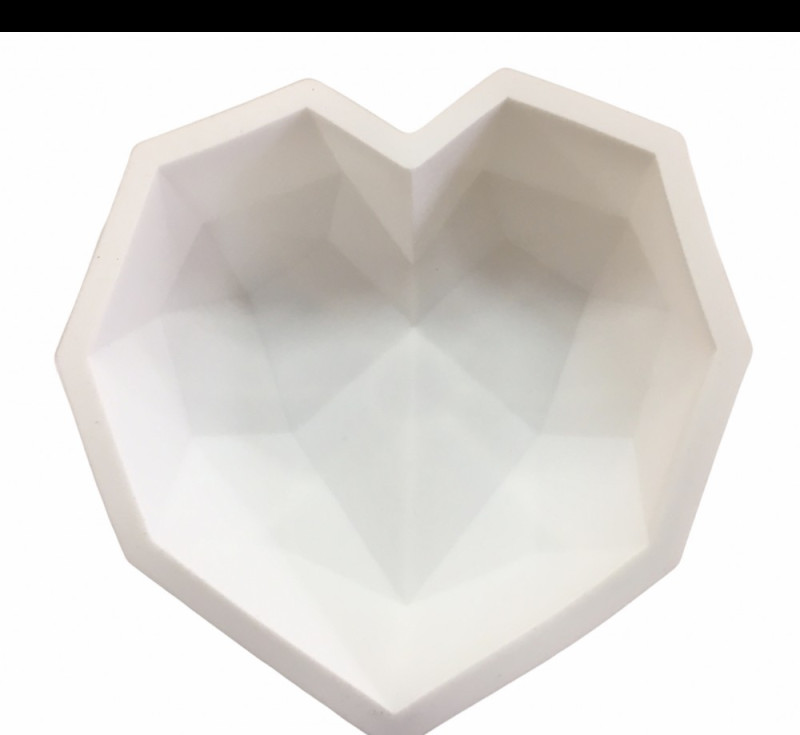 Gyémántszív szilikonforma