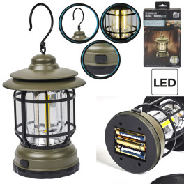 Hordozható COB LED retro camping lámpa