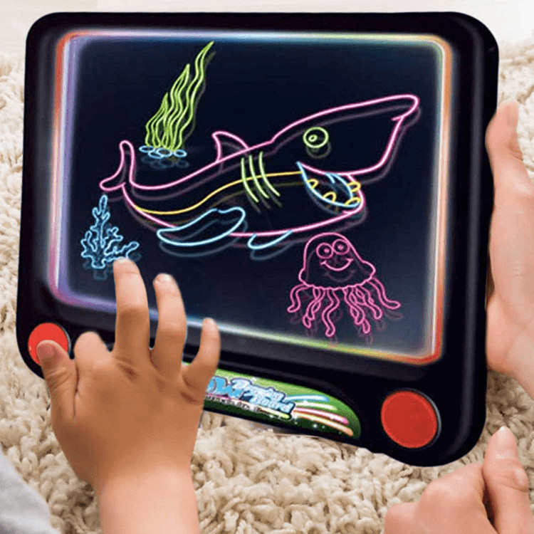 Világító neon grafikus tábla gyerekeknek