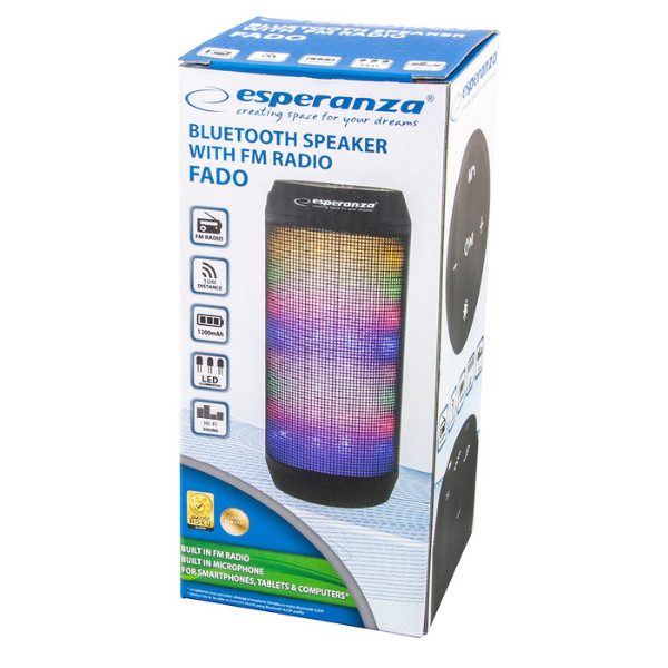 Esperanza Fado Bluetooth hangszóró LED fénnyel