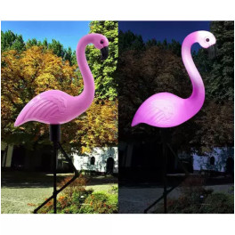 Napelemes Flamingó kertilámpa (3 db)