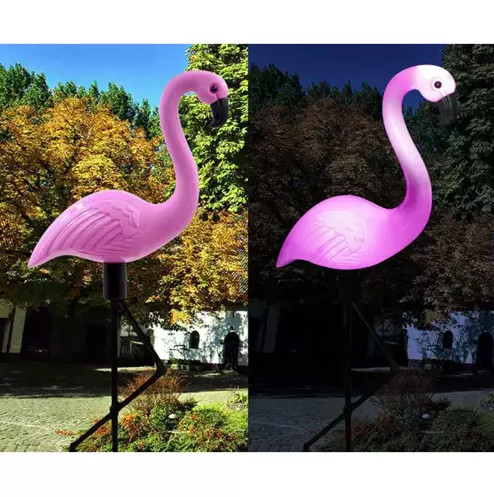Napelemes Flamingó kertilámpa (3 db)
