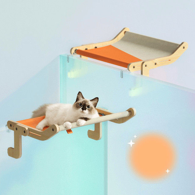Ablakra, fiókra felszerelhető macskaágy