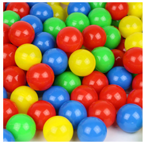 Image of 100 db-os műanyag labdák vidám színekben