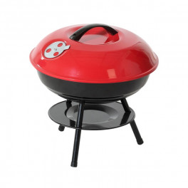 Hordozható mini grill piros színben