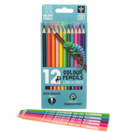 Ars Una: háromszögletű 12 darabos színes ceruza 