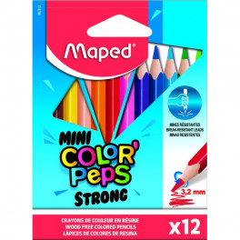 MAPED: háromszögletű színes ceruza készlet, kicsi, 12 db-os