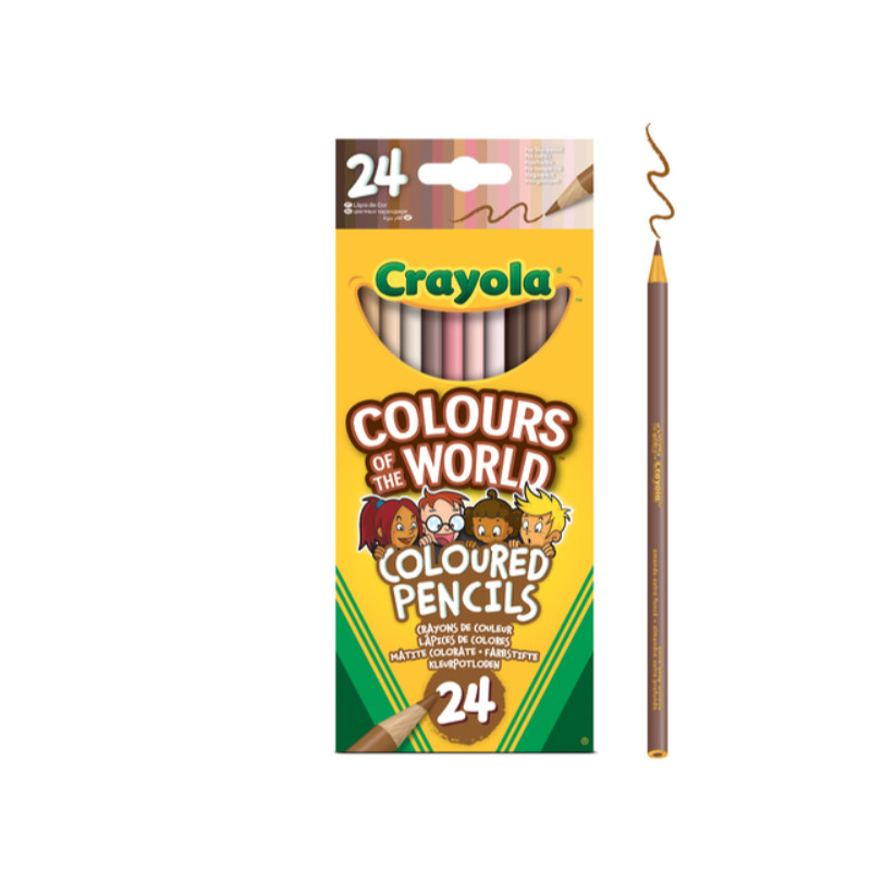 Crayola: Sokszínű világ, bőrszín árnyalatú színes ceruza készlet