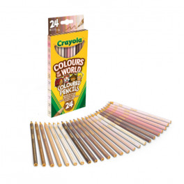 Crayola: Sokszínű világ, bőrszín árnyalatú színes ceruza készlet