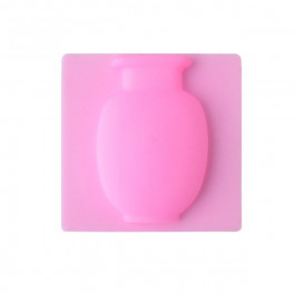 Öntapadós fali szilikon váza, rózsaszín, rózsaszín