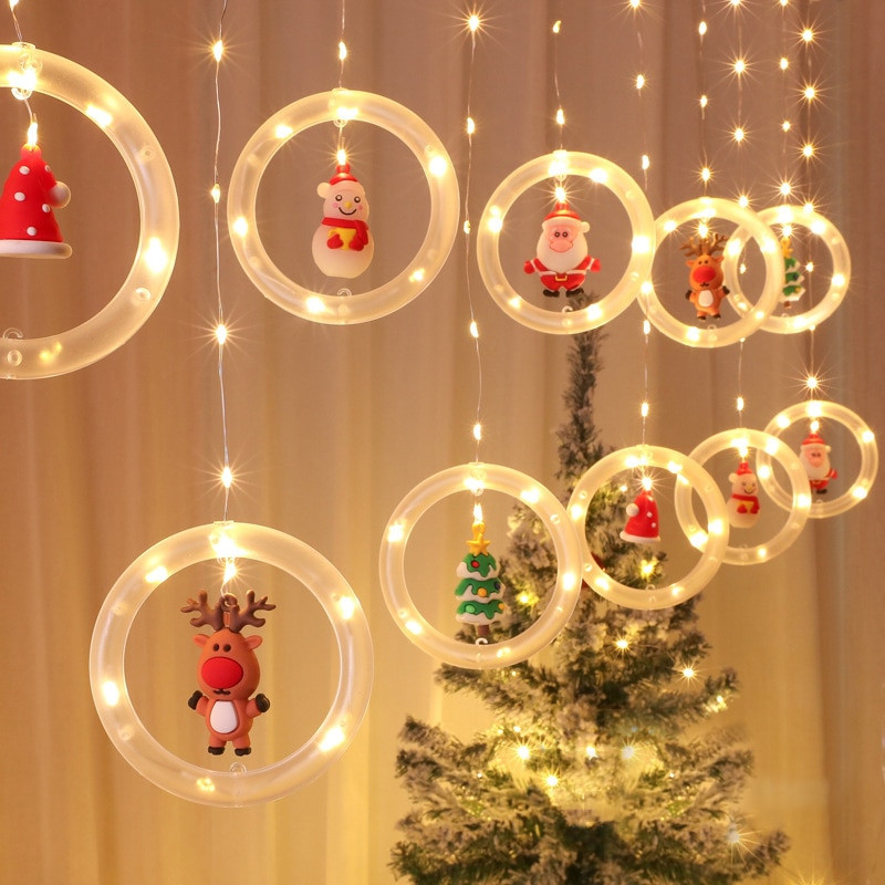 Karácsonyi LED fényfüzér dekoráció 