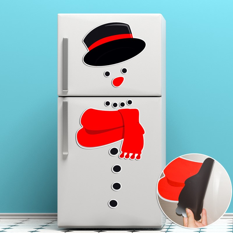 Hóemberes hűtőmágnes nagyméretű