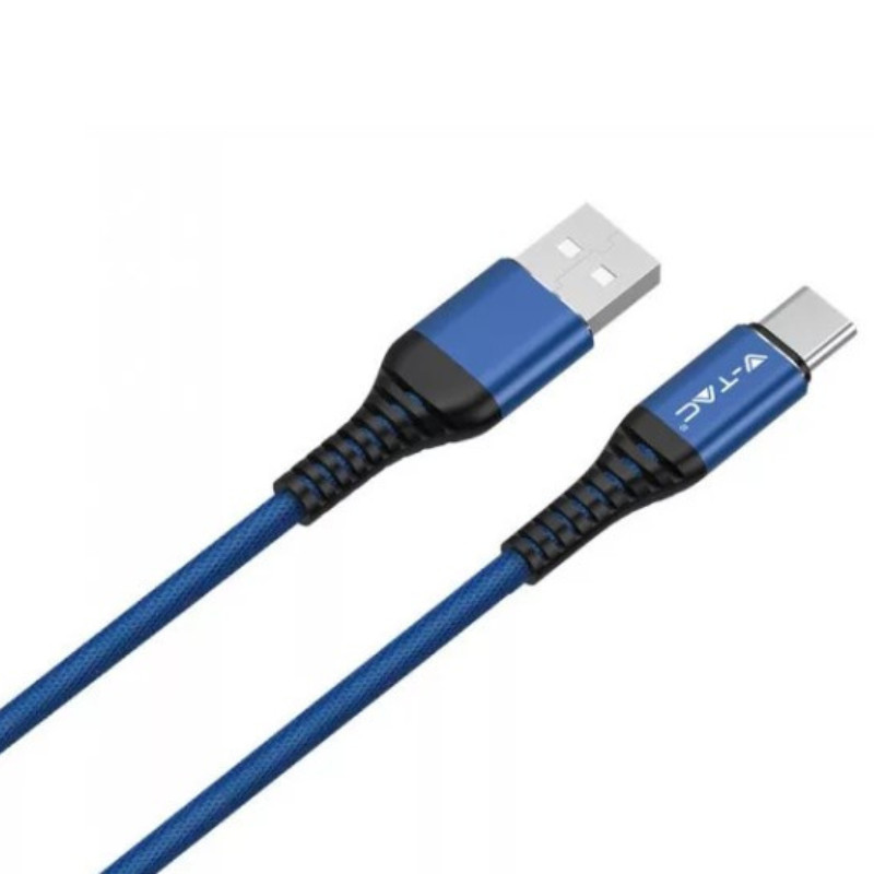 V-TAC szövet kábel USB Type-C (1 méter)