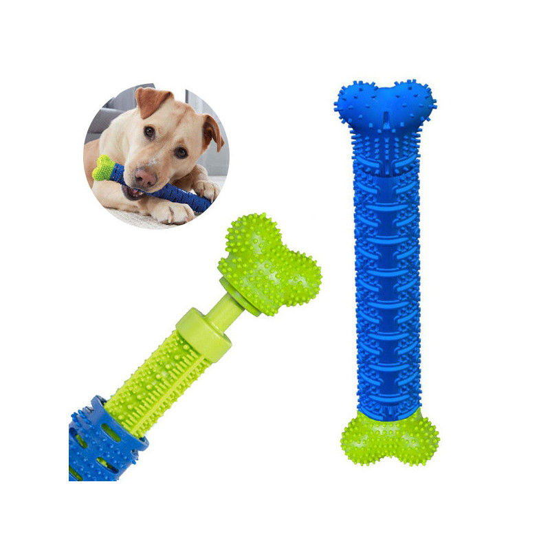 Image of Kutyafogkefe rágó játék kutyának - fogtisztító játék - fogkefe játék - kutyajáték - fogápolás - rágó játék