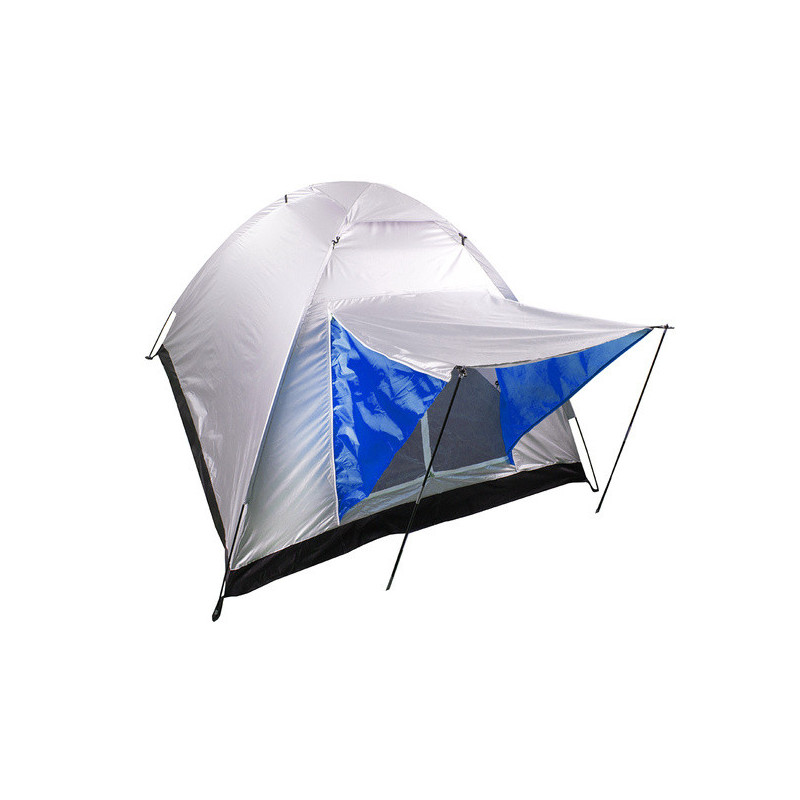 Túrista sátor kempingezéshez 4 személyes - könnyűszerkezetes, könnyen összeszerelhető, praktikus és strapabíró.