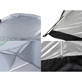 Túrista sátor kempingezéshez 4 személyes - könnyűszerkezetes, könnyen összeszerelhető, praktikus és strapabíró.