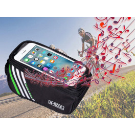 Vízálló kerékpártáska oldaltáska telefon tartóval
