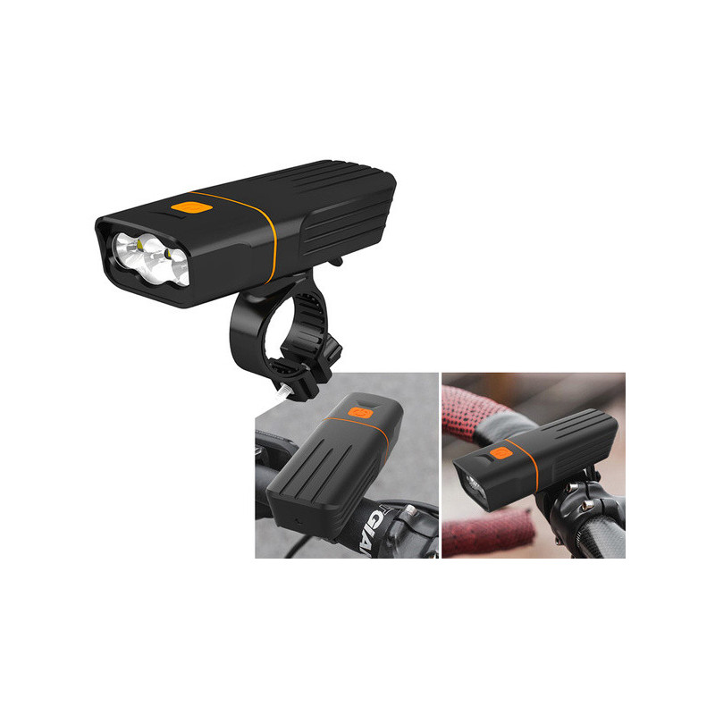 Kerékpárlámpa elöl-hátul LED kerékpár szett USB töltéssel