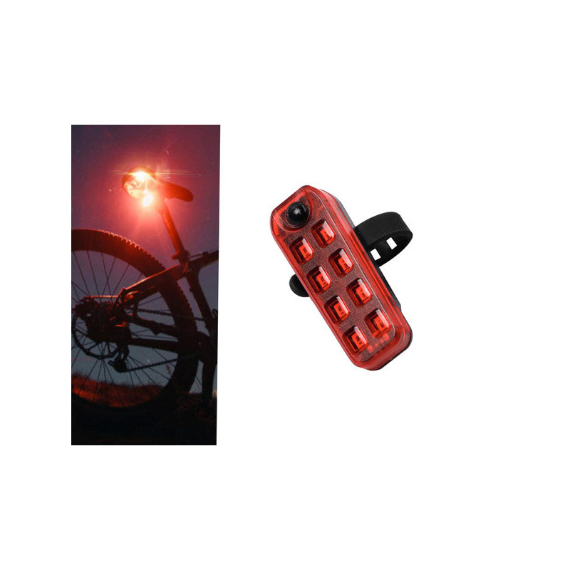 Kerékpár hátsó lámpa LED USB töltésű kerékpár világítás