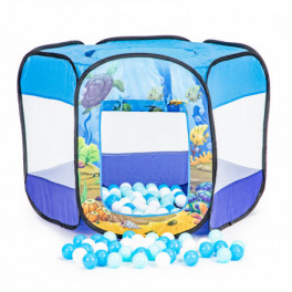 Gyerek kihajtható száraz medence sátor 100 labdával