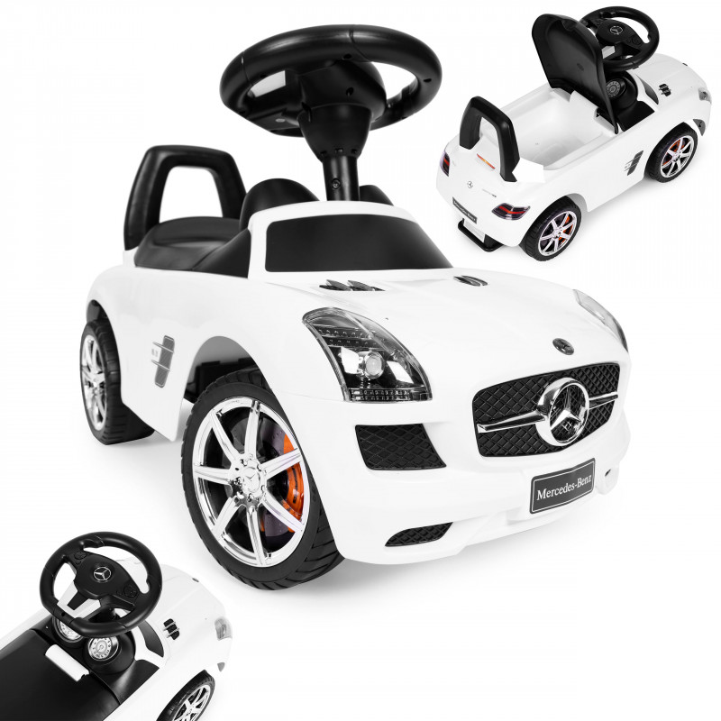 Mercedes SLS tologató autó, gyerekjármű, tolható autó, játékautó, gyerek Mercedes, tologatható jármű, gyermekautó.