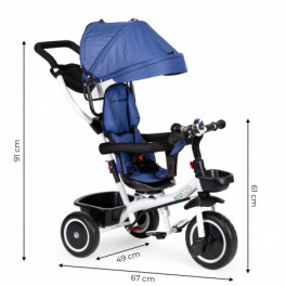 360 fokos forgatható ülésű tricikli ECOTOYS - gyermek játék bicikli, tricikli, forgatható ülés, 360 fokos elfordítás