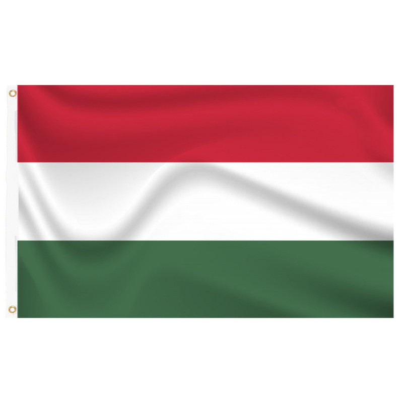 Zászlótartó rúd kétoldalas 90x150cm magyar zászlóval