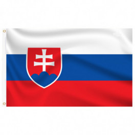 Zászlótartó rúd kétoldalas 90x150cm szlovák zászlóval