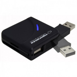 Esperanza Univerzális USB 2.0 Kártyaolvasó - Minden egyben - Fekete - EA130
