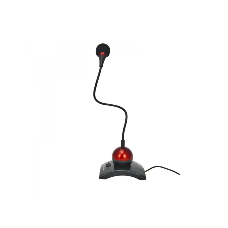 Esperanza Asztali Chat Mikrofon Piros - Kompakt méret, kiváló hangminőség - EH130