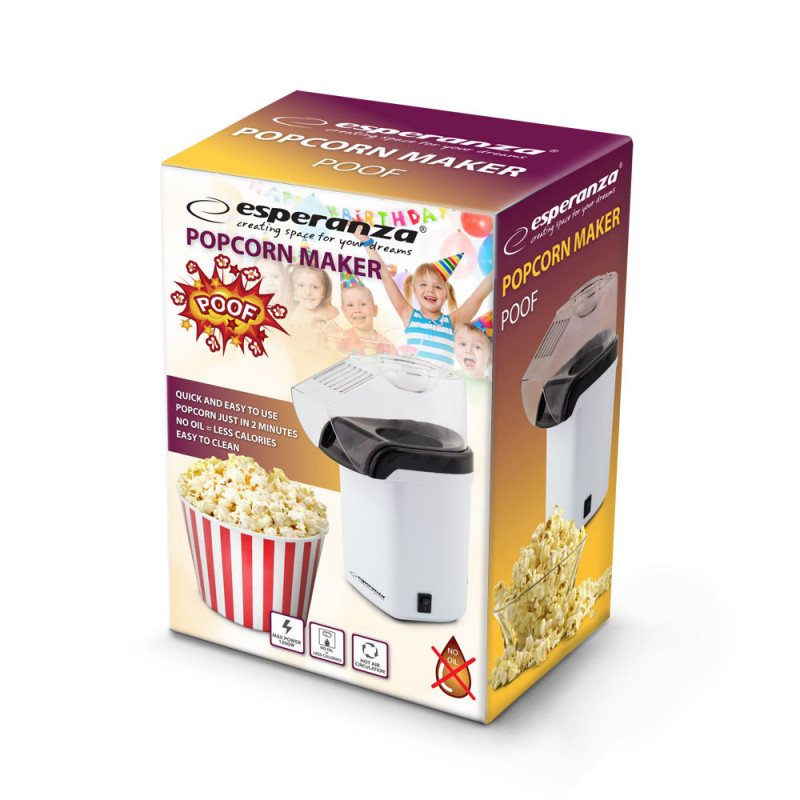 Esperanza Popcorn Maker - Prémium Popcorn Készítő Gép - EKP005W