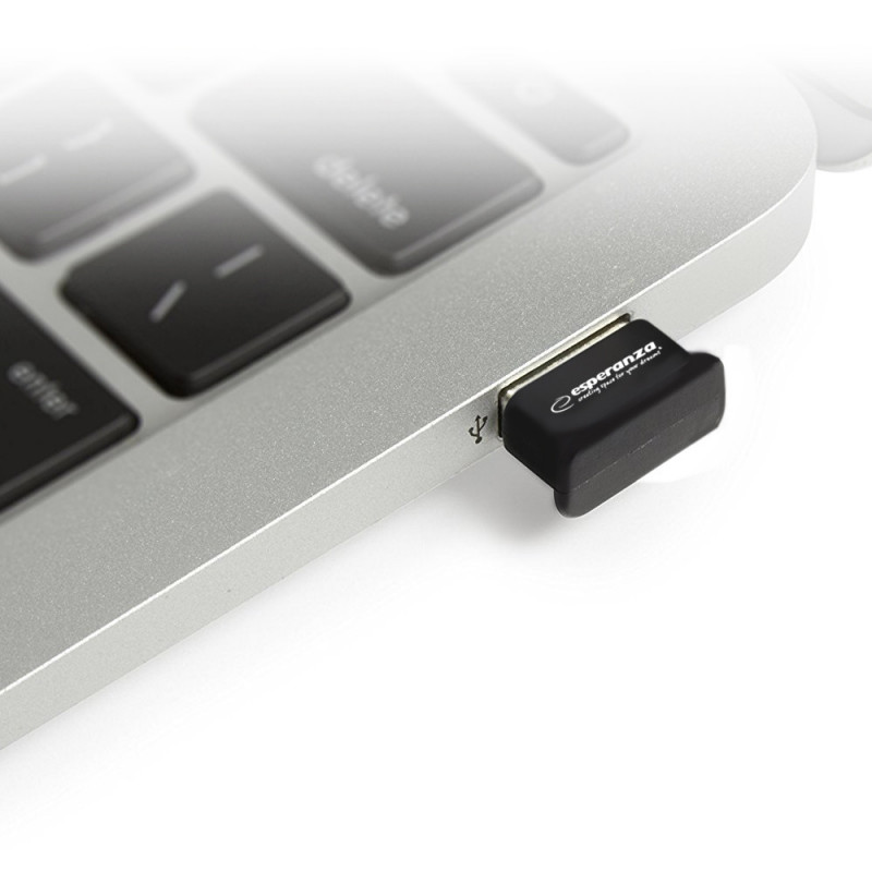 Esperanza Bluetooth Adapter USB 5.0 - Kék - Hordozható - Vezeték nélküli Adatkapcsolat - Kompatibilis minden USB porttal - EA160