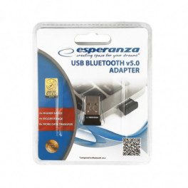 Esperanza Bluetooth Adapter USB 5.0 - Kék - Hordozható - Vezeték nélküli Adatkapcsolat - Kompatibilis minden USB porttal - EA160