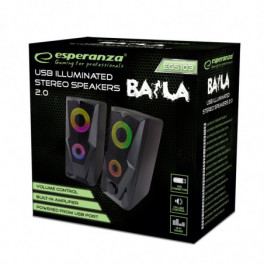 Esperanza Rainbow Baila USB hangszórók 2.0 LED világítással - EGS103