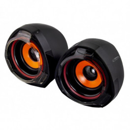 Esperanza Rumba USB Stereo Speakers 2.0 - Kis méretű, fekete színű hangszórók - EP141