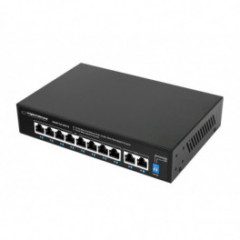 Esperanza 8 portos PoE Ethernet kapcsoló + 2 Uplink port, 10/100 sebességgel, Spotter funkcióval - ENS106