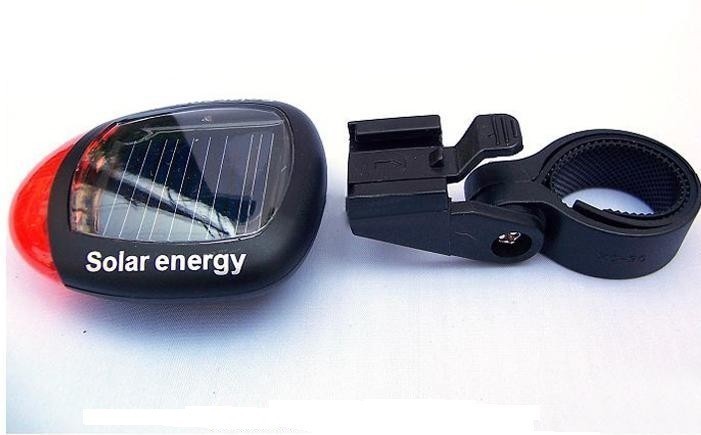 Napelemes solar hátsó kerékpár lámpa bicikli hátsó LED lámpa 