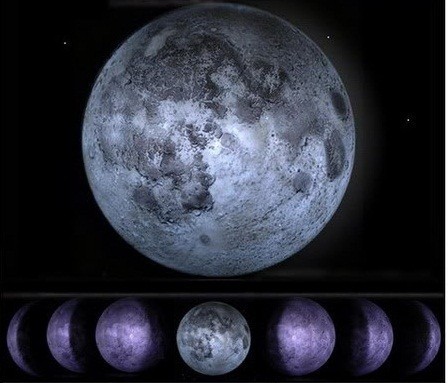 Holdfény lámpa 12 különböző holdfázissal, távirányítóval hangulatlámpa