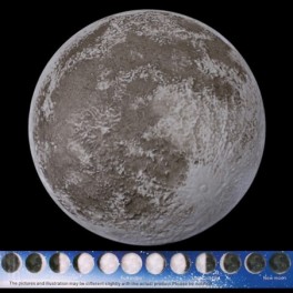 Holdfény lámpa 12 különböző holdfázissal, távirányítóval hangulatlámpa
