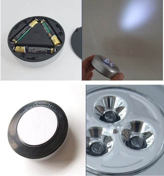 Nyomógombos mini LED lámpa 2db