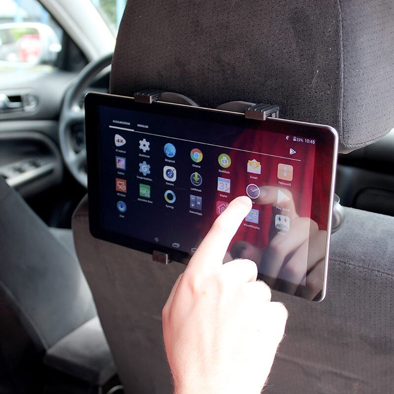 Univerzális fejtámlára szerelhető autós Tablet PC tartó