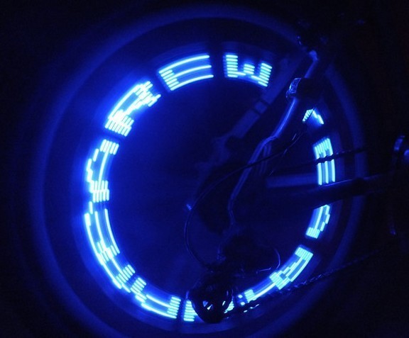 LEDes küllőmonitor biciklire